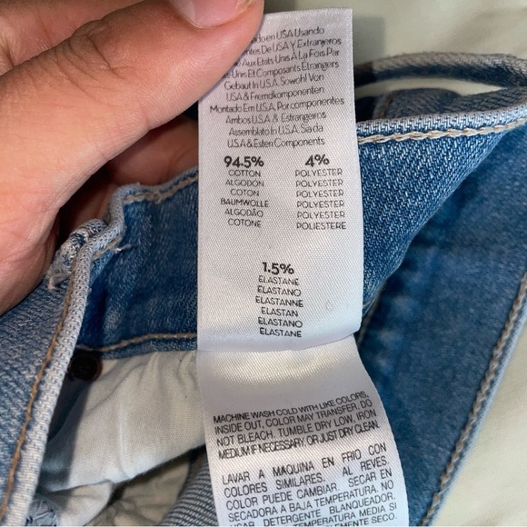 MOTHER- Insider Crop Step Fray Ankle Jeans in Light Wash Shoot to Thrill Size 29 - Picture 10 of 11